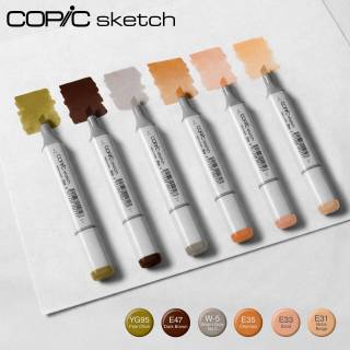 kit copic sketch com 6 canetas - Raízes Orgânicas