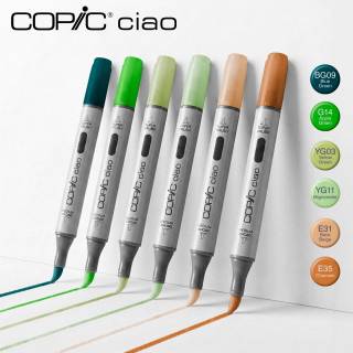 kit copic ciao com 6 canetas - Verde Sereno