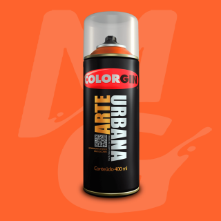 Tinta Spray Colorgin Arte Urbana 900 Laranja fosco 400ml