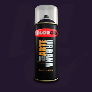 Tinta Spray Colorgin Arte Urbana 904 Roxo Beterraba fosco 400ml