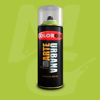 Tinta Spray Colorgin Arte Urbana 905 Verde Neon fosco 400ml