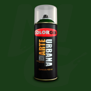 Tinta Spray Colorgin Arte Urbana 906 Verde Bandeira fosco 400ml