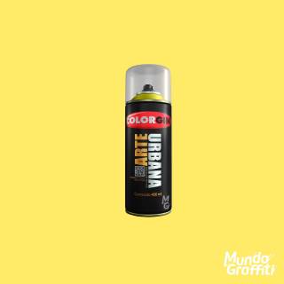 Tinta Spray Colorgin Arte Urbana 912 Amarelo Canário fosco 400ml