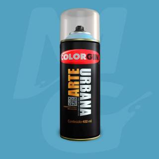Tinta Spray Colorgin Arte Urbana 923 Azul Céu fosco 400ml