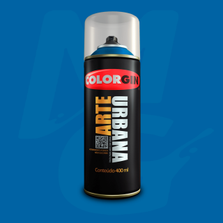 Tinta Spray Colorgin Arte Urbana 924 Azul Européia fosco 400ml