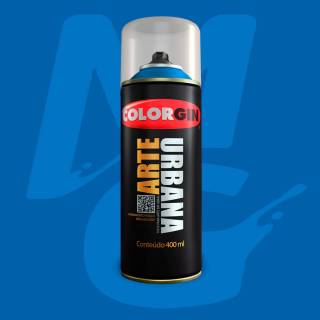 Tinta Spray Colorgin Arte Urbana 924 Azul Européia fosco 400ml