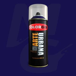 Tinta Spray Colorgin Arte Urbana 927 Azul Mackenzie fosco 400ml