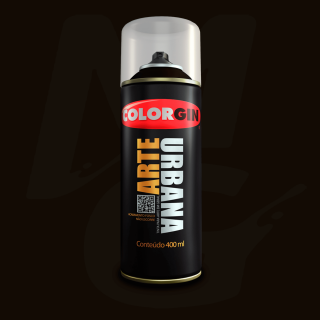 Tinta Spray Colorgin Arte Urbana 929 Marrom Café fosco 400ml