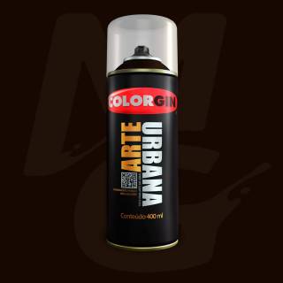 Tinta Spray Colorgin Arte Urbana 929 Marrom Café fosco 400ml