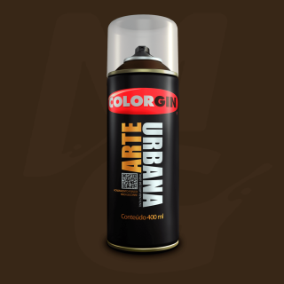 Tinta Spray Colorgin Arte Urbana 930 Marrom Tbco fosco 400ml