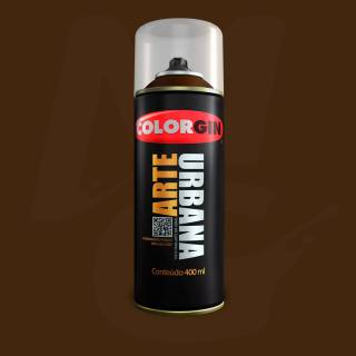 Tinta Spray Colorgin Arte Urbana 930 Marrom Tbco fosco 400ml