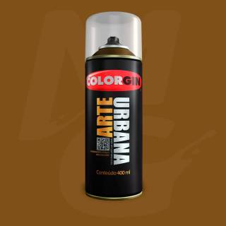 Tinta Spray Colorgin Arte Urbana 931 Marrom Caramelo fosco 400ml