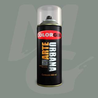 Tinta Spray Colorgin Arte Urbana 933 Cinza Carrara fosco 400ml