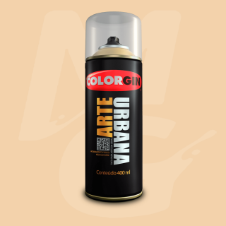 Tinta Spray Colorgin Arte Urbana 950 Bege Avelã fosco 400ml