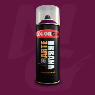Tinta Spray Colorgin Arte Urbana 956 Roxo Framboesa fosco 400ml