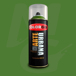 Tinta Spray Colorgin Arte Urbana 963 Verde Ervilha fosco 400ml