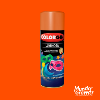 Tinta Spray Colorgin Luminosa 759 Laranja 380ml