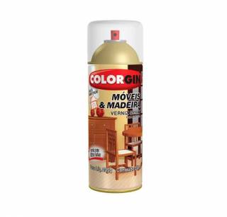 Spray Verniz Colorgin Natural p/ Madeira 765 Brilhante 350ml