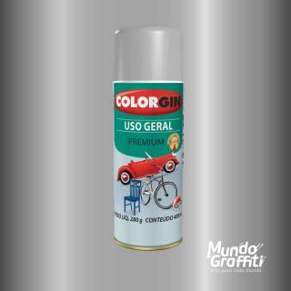 Tinta Spray Colorgin Uso Geral 55001 Alumínio Rodas 400ml