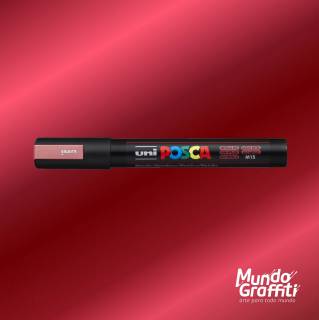 Caneta Posca 5M Vermelho Metalico