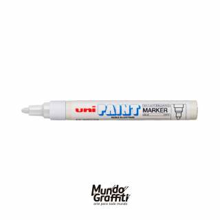 Marcador Industrial Permanente Uni Paint Marker PX20 Branco