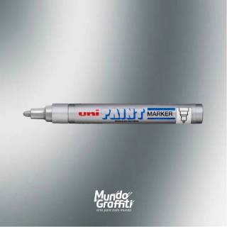 Marcador Permanente Uni Paint Marker PX20 Prata