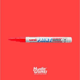 Marcador Industrial Permanente Uni Paint Marker PX21 Vermelho