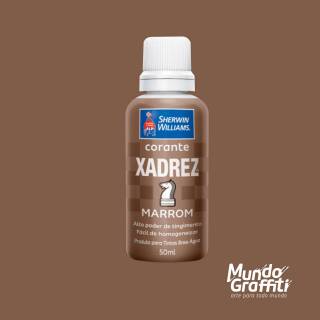 Corante Líquido Xadrez Marrom 50ml - Mundo Graffiti