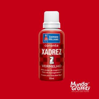 Corante Líquido Xadrez Vermelho 50ml