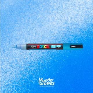 Caneta Posca 3M Azul Claro Glitter 