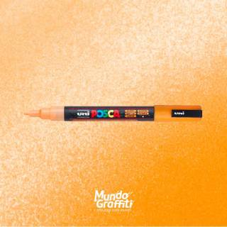 Caneta Posca 3M Laranja Glitter 