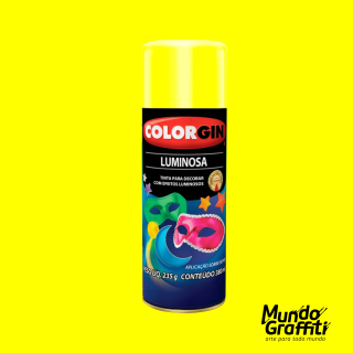 Tinta Spray Colorgin Luminosa 756 Amarelo 380ml