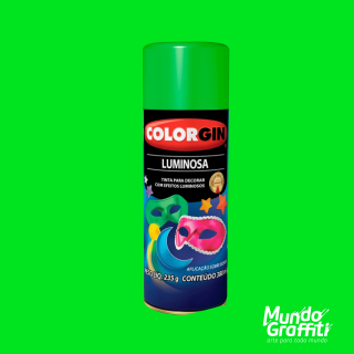 Tinta Spray Colorgin Luminosa 760 Verde 380ml