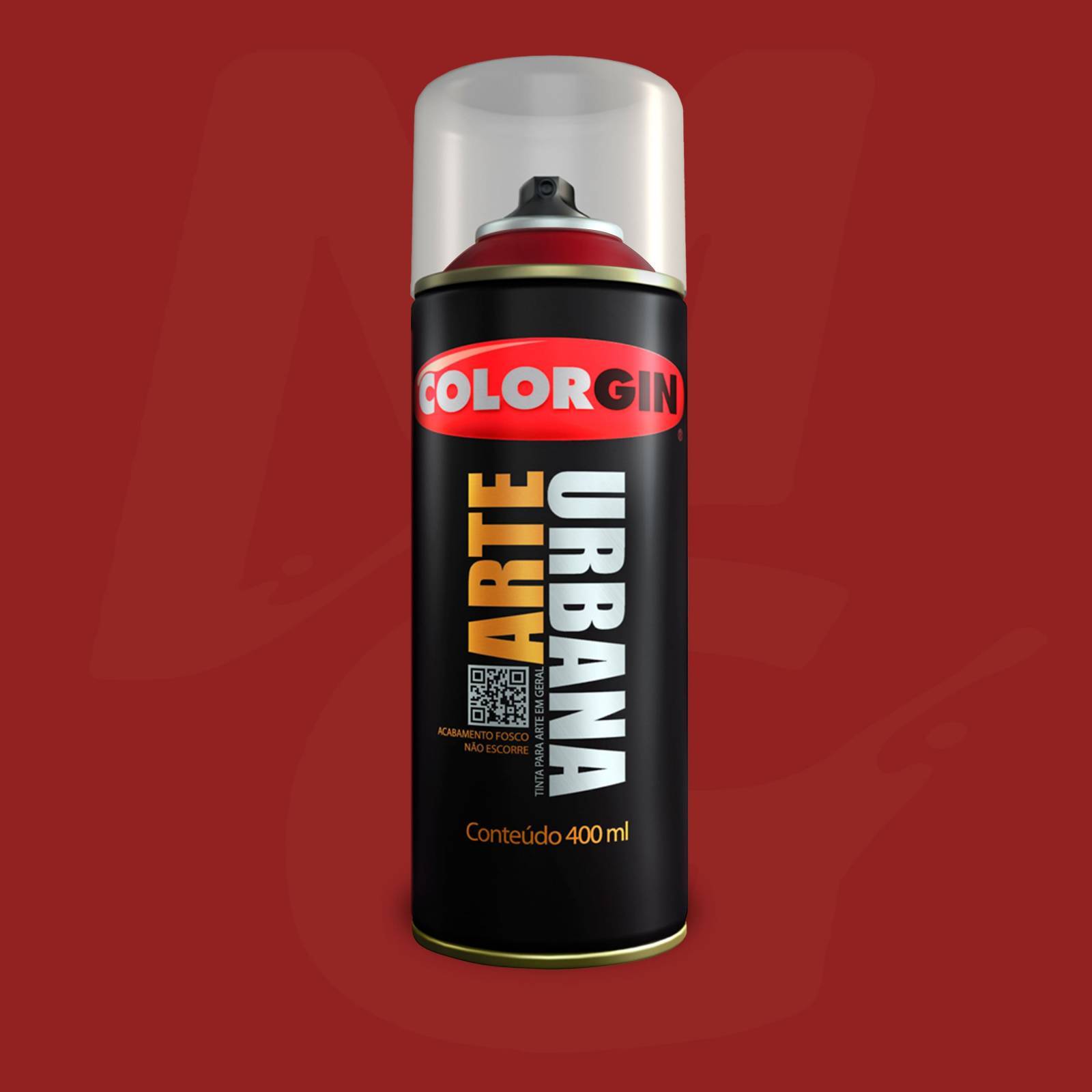 Tinta Spray Colorgin Arte Urbana 973 Vermelho Cereja fosco 4