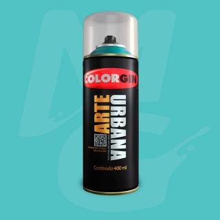 Tinta Spray Colorgin Arte Urbana 982 Azul Aquário fosco 400ml