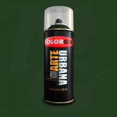 Tinta Spray Colorgin Arte Urbana 987 Verde Amazonas fosco 400ml