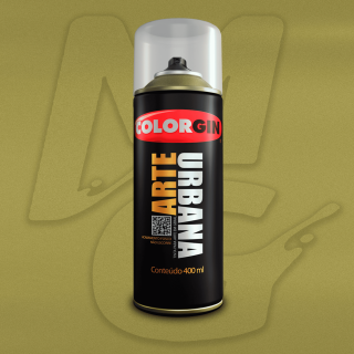 Tinta Spray Colorgin Arte Urbana 991 Ouro fosco 400ml