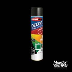 Tinta Spray Colorgin Decor 8701 Preto Brilhante 360ml