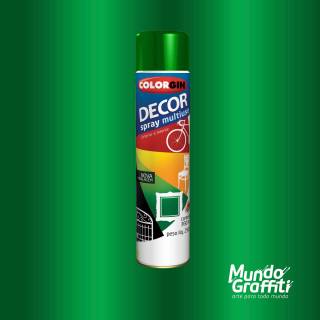 Tinta Spray Colorgin Decor 8741 Verde Amazonas Met. 360ml