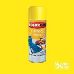 Tinta Spray Colorgin p/ Plasticos 1505 Amarelo Sol 350ml
