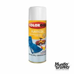 Tinta Spray Colorgin p/ Plasticos 1501 Branco Brilh. 350ml