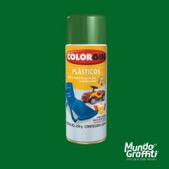 Tinta Spray Colorgin p/ Plasticos 1508 Verde Natureza 350ml