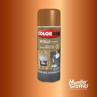Tinta Spray Colorgin Metallik 054 Cobre 350ml