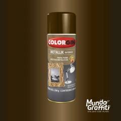 Tinta Spray Colorgin Metallik 055 Bronze 350ml