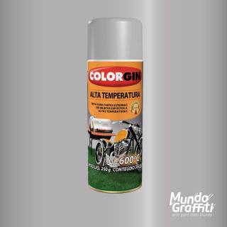 Tinta Spray Colorgin Alta Temperatura 5723 Alumínio 300ml
