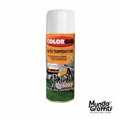 Tinta Spray Colorgin Alta Temperatura 5724 Branco Fosco. 300ml