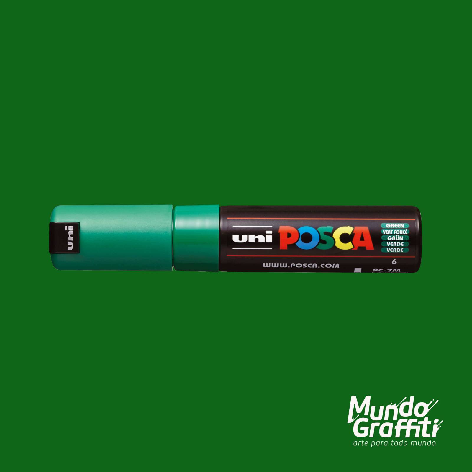 Caneta Posca 7M Verde - Mundo Grafite