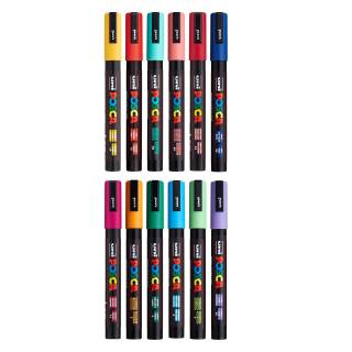 Kit Posca 3M c/ 12 Canetas Cores a Sua Escolha 