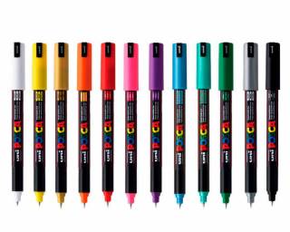 Kit Posca 1MR c/ 12 Canetas Cores a Sua Escolha