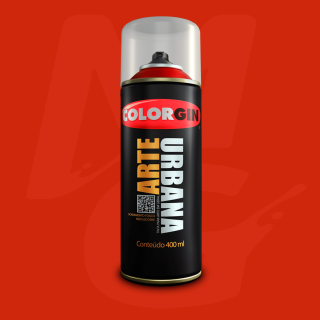 Tinta Spray Colorgin Arte Urbana 920 Vermelho Malagueta fosco 400ml